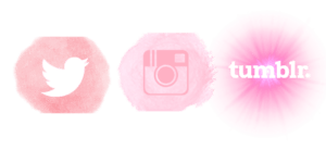 pink social media logos