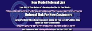 streamate new model referral