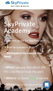 skyprivate cammodel webinar