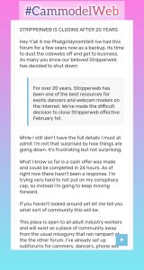 Stripperweb is closed cammodelweb